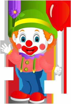 Раскраска клоун для детей #7 #90985