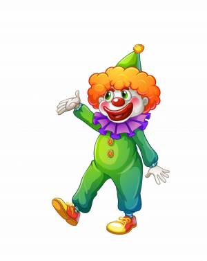 Раскраска клоун для детей #9 #90987