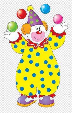 Раскраска клоун для детей #11 #90989