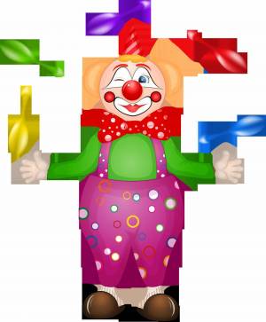 Раскраска клоун для детей #17 #90995