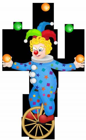 Раскраска клоун для детей #18 #90996