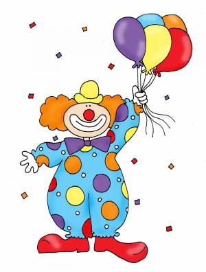 Раскраска клоун для детей #20 #90998