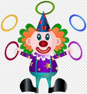 Раскраска клоун для детей #21 #90999