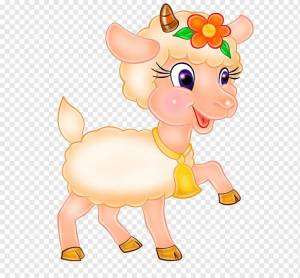 Раскраска коза для детей #6 #91458