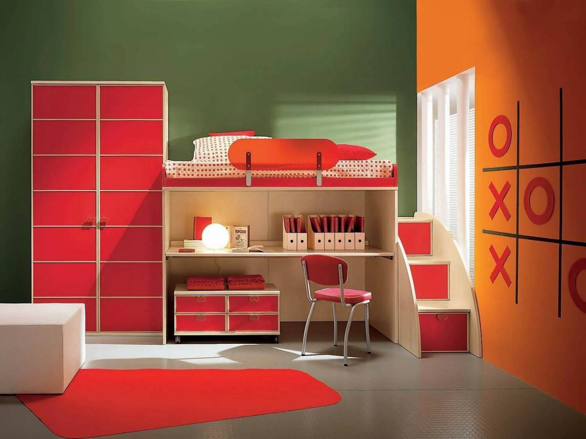 Комната для детей. Детская спальня. Мебель в детскую комнату. Дизайнерская детская мебель.