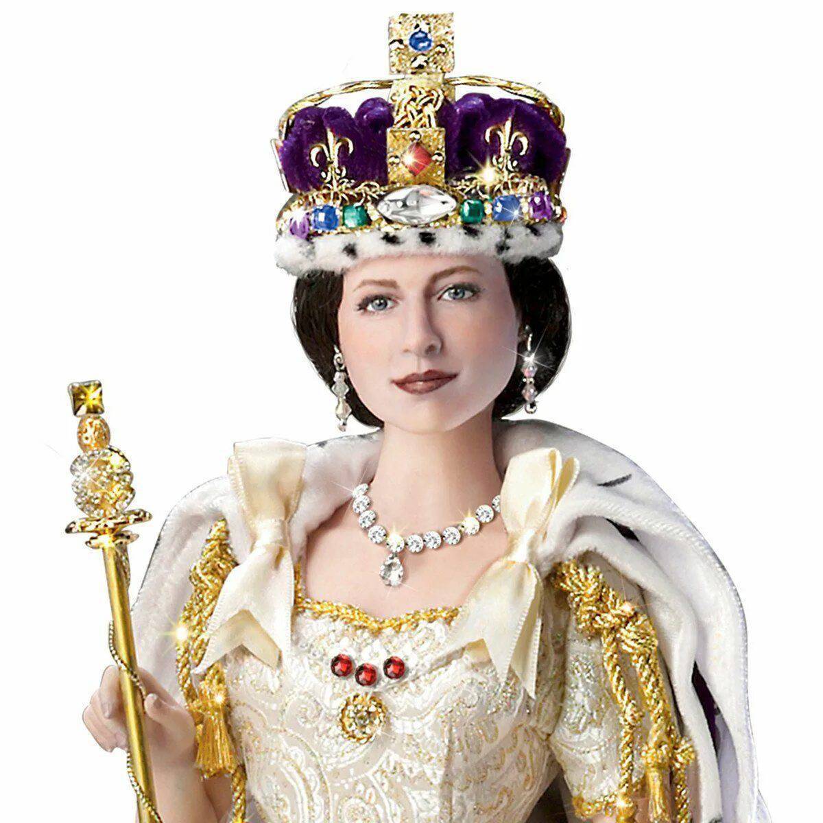 Покажи картинку королевы. Кукла Queen Elizabeth II. Queen Королева. Царица Королева Императрица. Костюм королевы Элизабет.