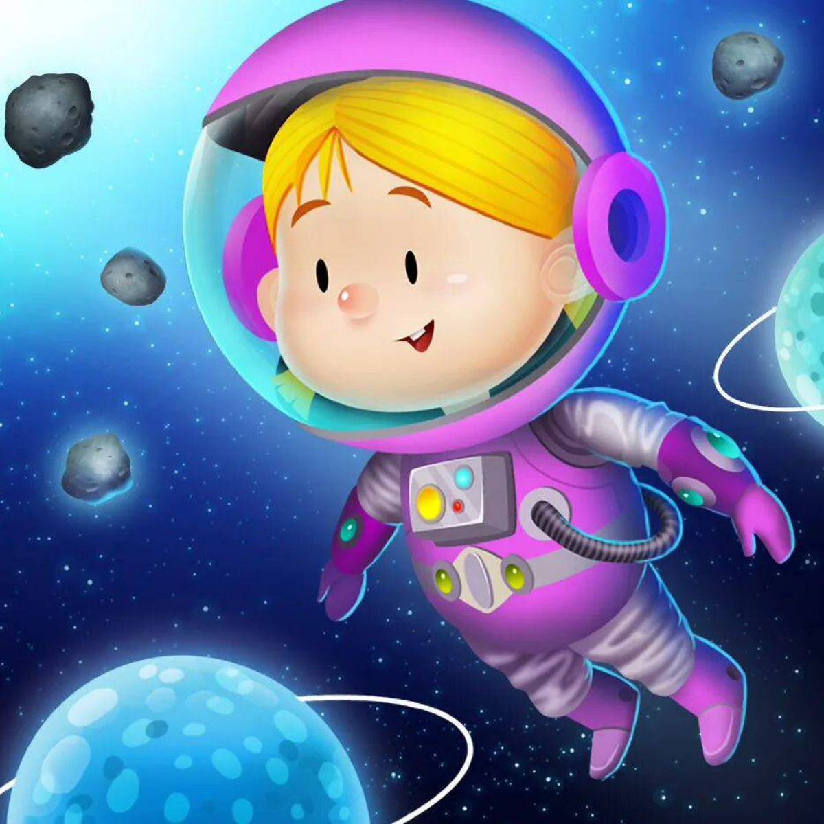 Детская картинка космос