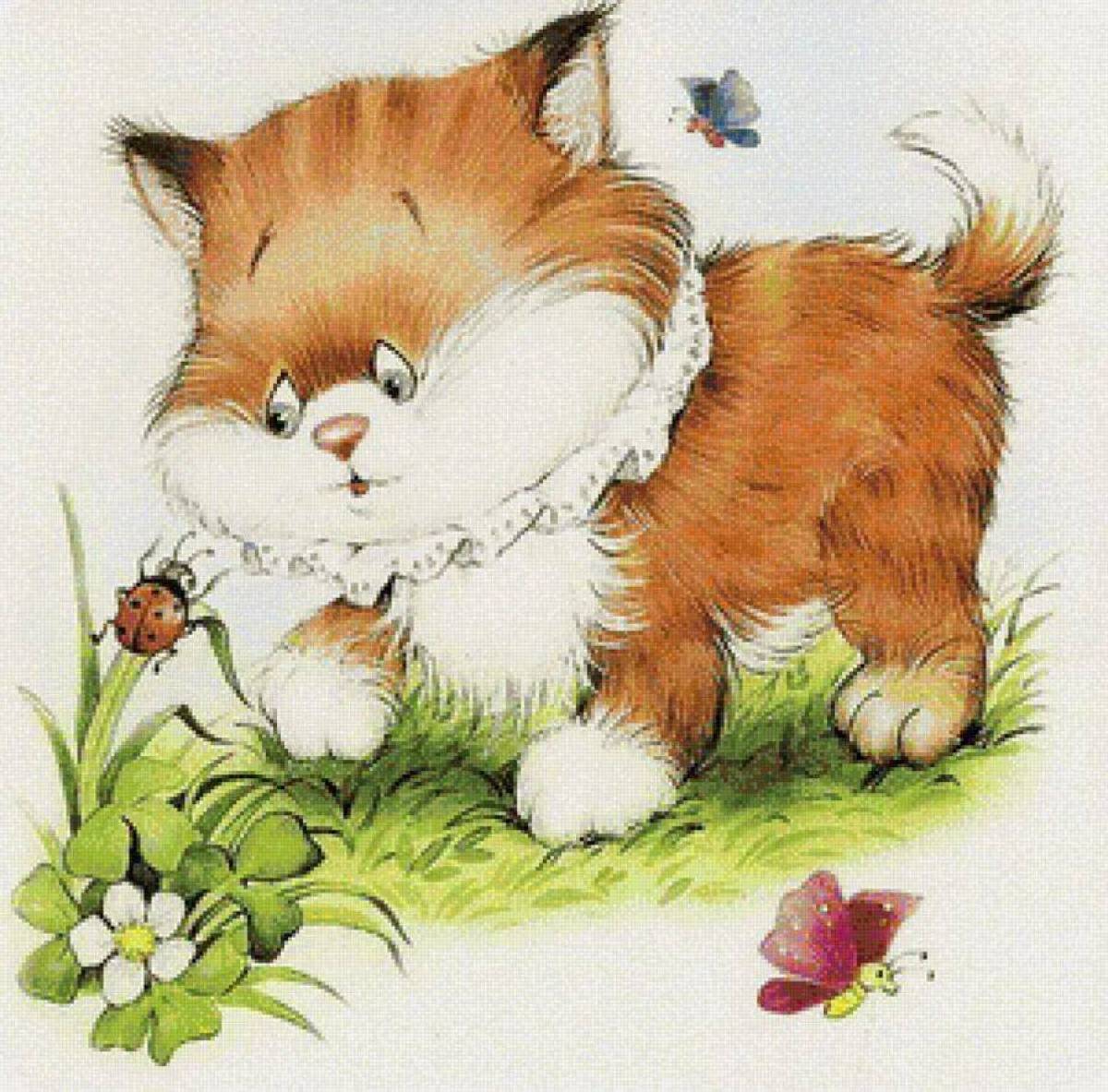 Картинка кота для детей. Иллюстрации с животными. Котенок иллюстрация. Кошечка для детей. Милые кошечки иллюстрации.