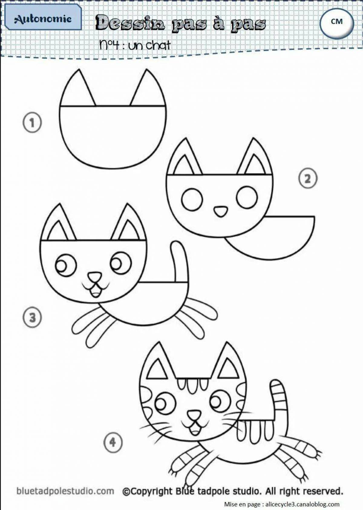 Нарисовать кошку поэтапно для детей. Пошаговое рисование для дошкольников. Схема рисования кота для детей. Схема рисования кошки для дошкольников. Схема рисования котенка для детей.