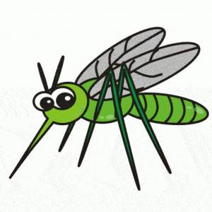 Раскраска комар для детей #6 #92065