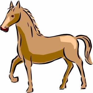 Раскраска конь для детей #7 #92687