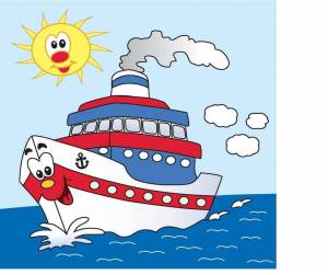 Раскраска кораблик для детей #4 #92846