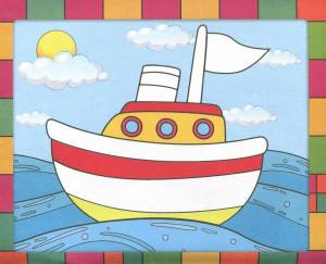 Раскраска корабль для детей #20 #92892