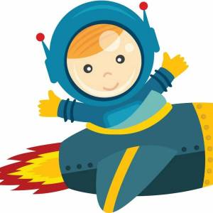 Раскраска космонавт для детей #1 #93787