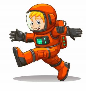 Раскраска космонавт для детей #3 #93789