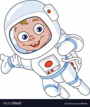 Раскраска космонавт для детей #8 #93794