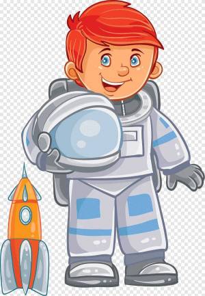 Раскраска космонавт для детей #13 #93799