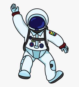 Раскраска космонавт для детей #16 #93802