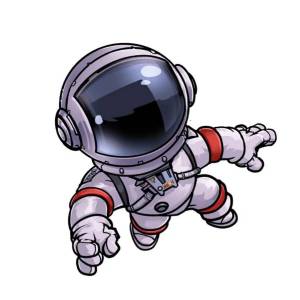 Раскраска космонавт для детей #18 #93804