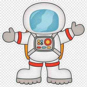 Раскраска космонавт для детей #22 #93808