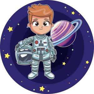 Раскраска космонавт для детей #24 #93810