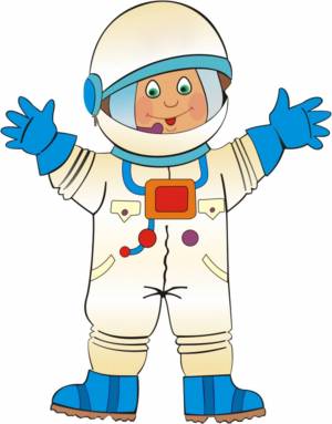 Раскраска космонавт для детей #34 #93820