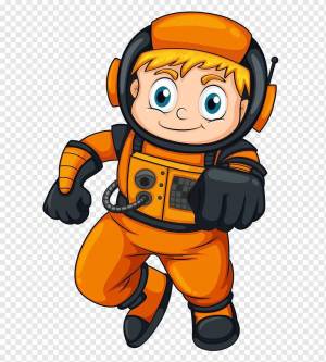 Раскраска космонавт для детей #35 #93821