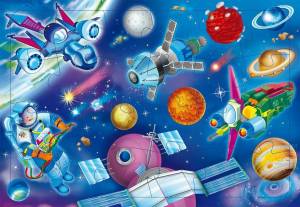 Раскраска космос для детей #3 #93824