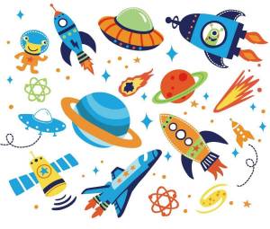 Раскраска космос для детей #7 #93828