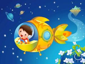 Раскраска космос для детей #11 #93832