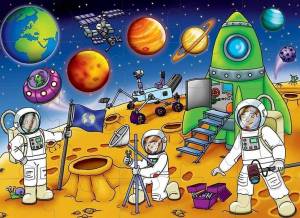 Раскраска космос для детей #18 #93839
