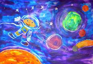 Раскраска космос для детей 6 7 лет #1 #93842