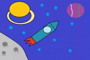 Раскраска космос для детей 6 7 лет #5 #93846