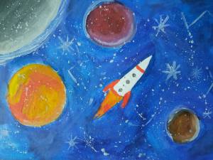 Раскраска космос для детей 6 7 лет #14 #93855