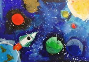 Раскраска космос для детей 6 7 лет #29 #93870