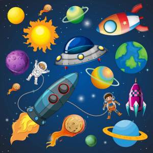Раскраска космос для детей 6 7 лет #30 #93871