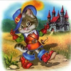 Раскраска кот в сапогах для детей #29 #94117