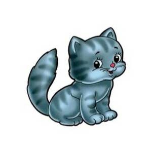 Раскраска котенок для малышей #13 #94584