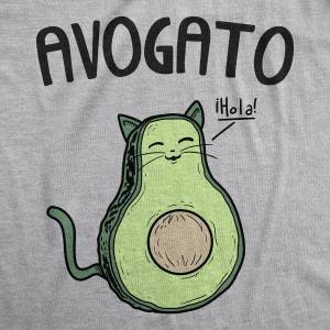 Раскраска котик авокадо #4 #94772