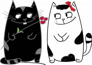 Раскраска котик рисунок #30 #95114