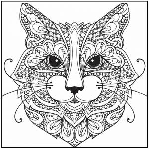 Раскраска котики антистресс #32 #95189