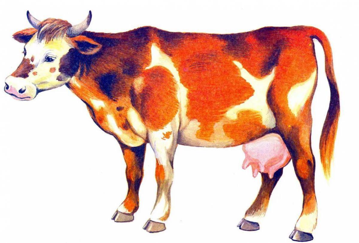 Корова для детей 3 4 лет #17