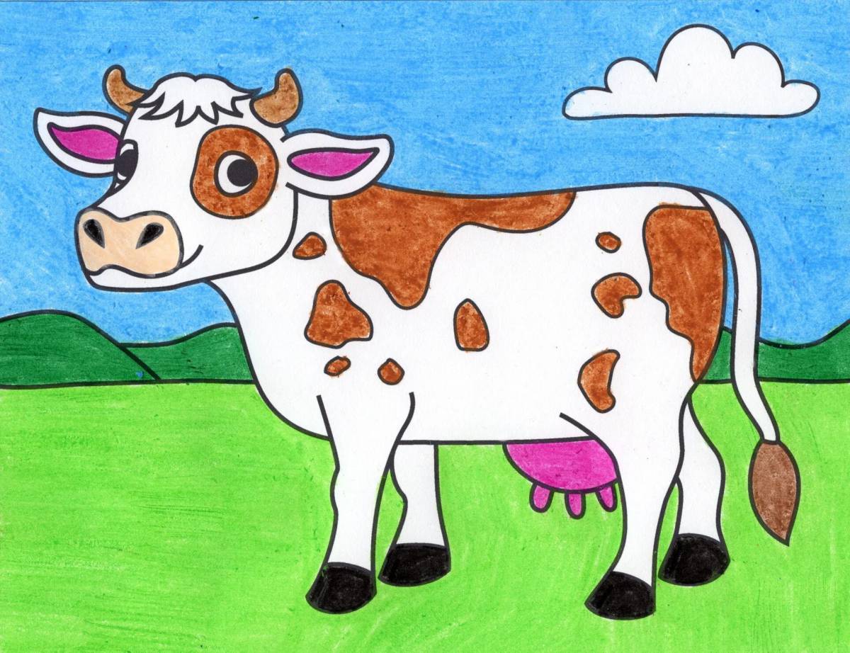 Корова для детей 3 4 лет #21