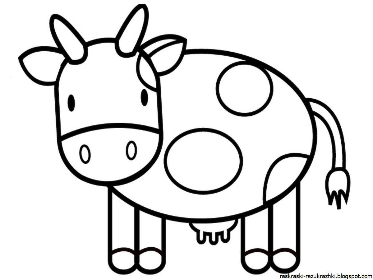 Корова для детей 3 4 лет #35