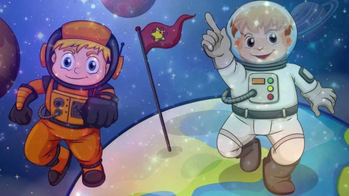 Космонавт для детей #19