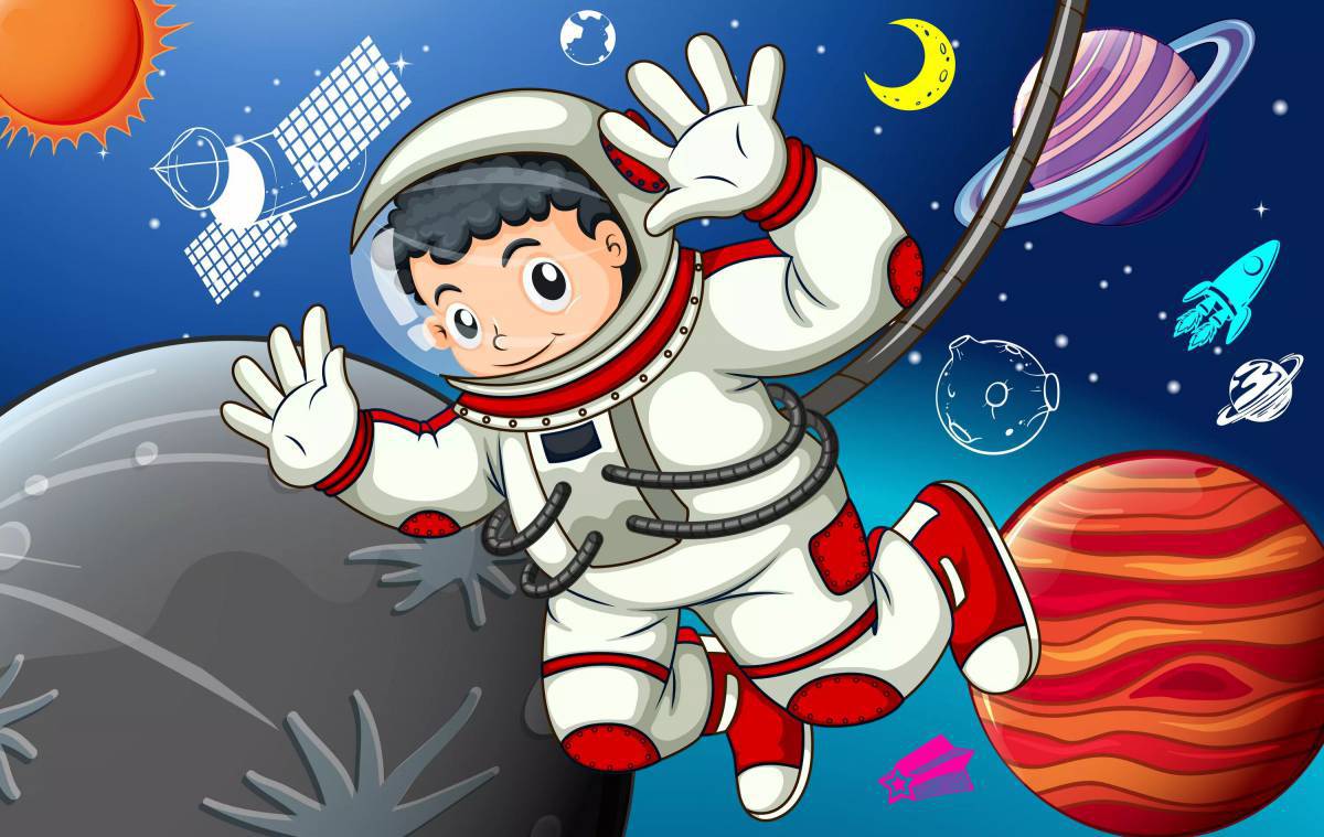 Космонавт для детей #21