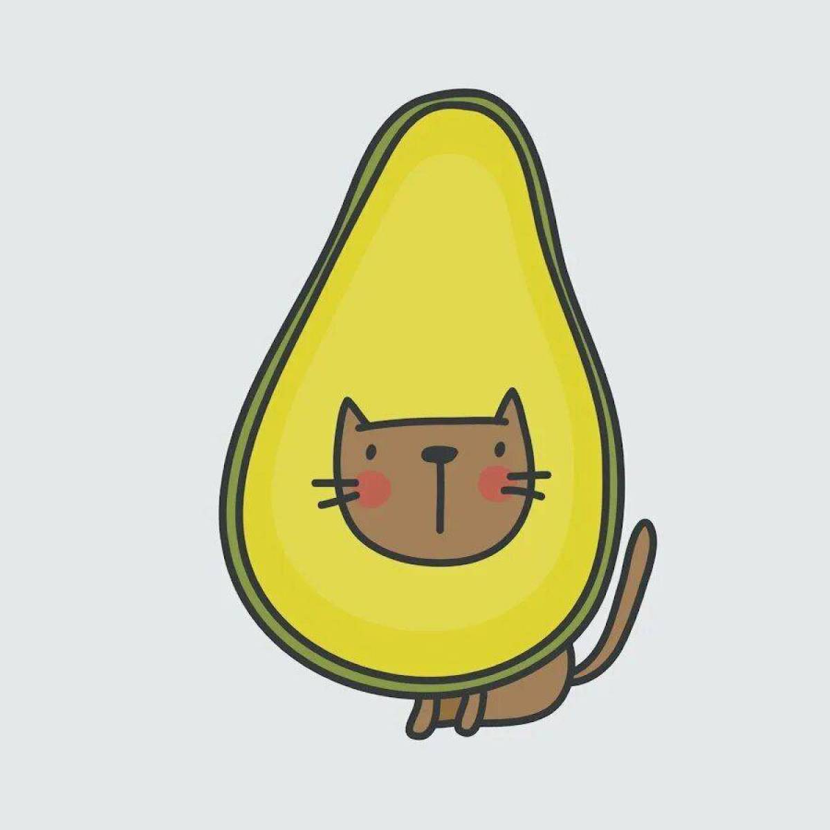 Котик авокадо #8