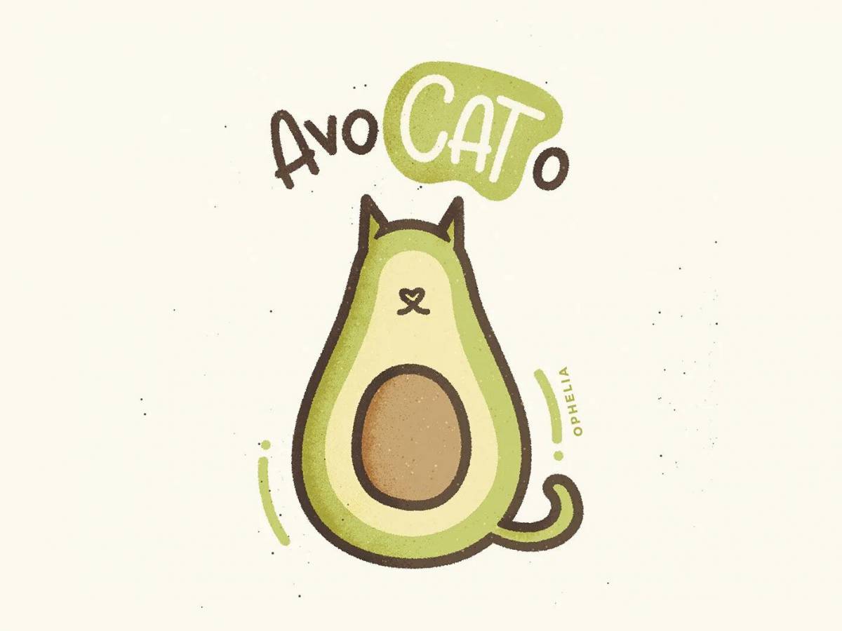 Котик авокадо #10