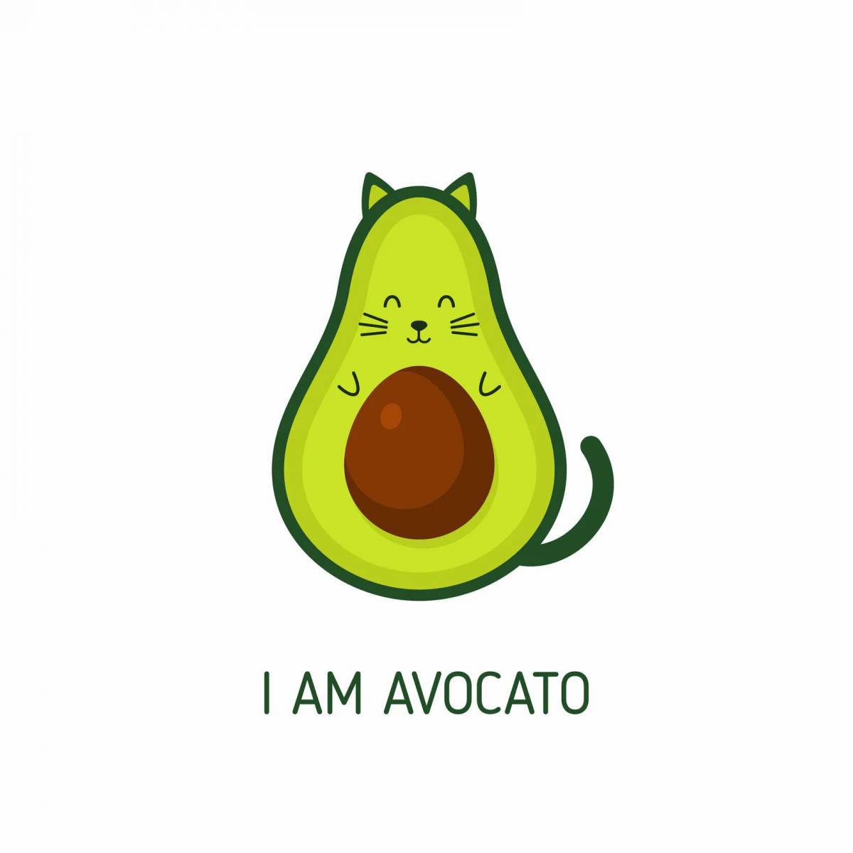 Котик авокадо #32