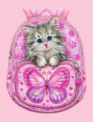 Раскраска кошки для девочек #15 #96216